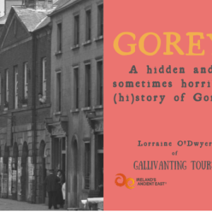 Printed Gorey walking tour booklet