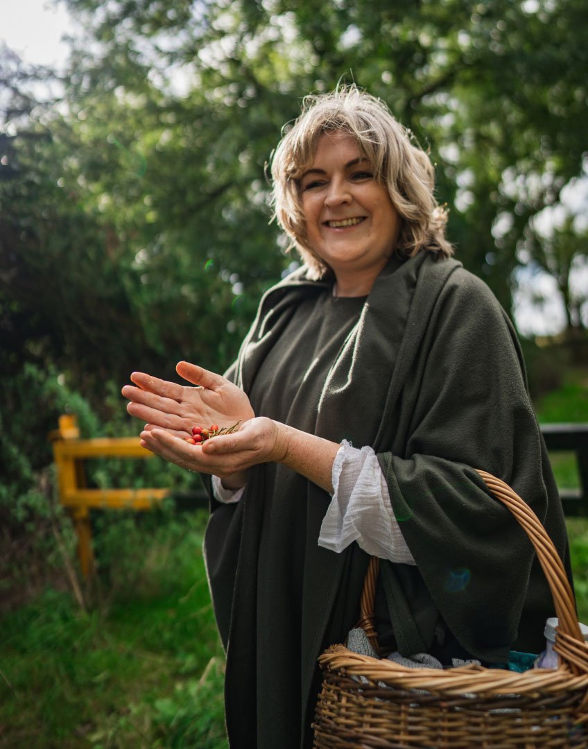 Pagan guide sharing forest wisdom, Ogham tree lore, and ancient Irish spiritual traditions