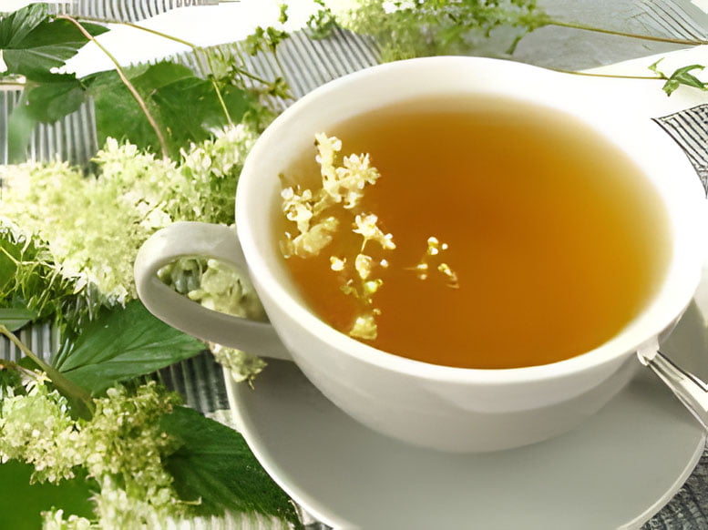Cup of Meadowsweet tea